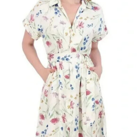 French‎ Connection Women's Short Shirt Dress Size - Small Floral - Picture 1 of 5
